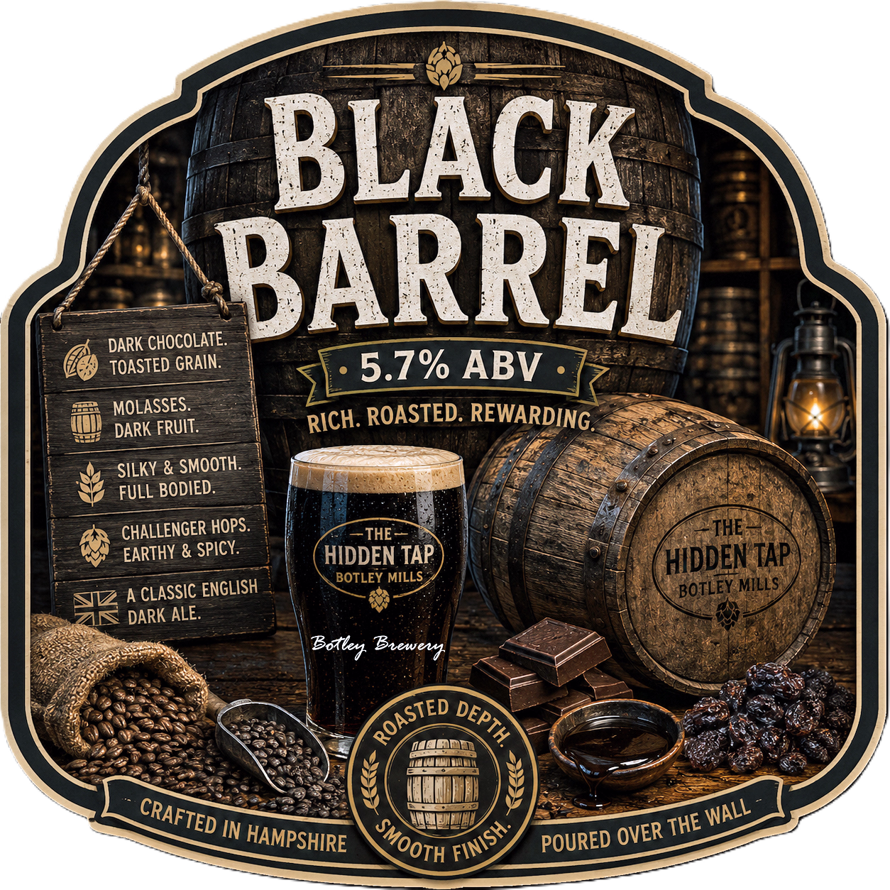 Black Barrel pump clip
